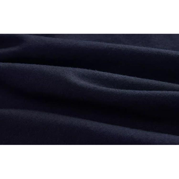 Anta Comfortable Casual Simple Stand Collar Thick Long Sleeve Knitted Shirt Men Tops Basic-Black 152445401N-4