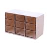 1 Pcs New Creative Plastic Transparent Jewelry Storage Box Nine Drawers Cosmetics Korean Fashion Dustproof Sorting Box