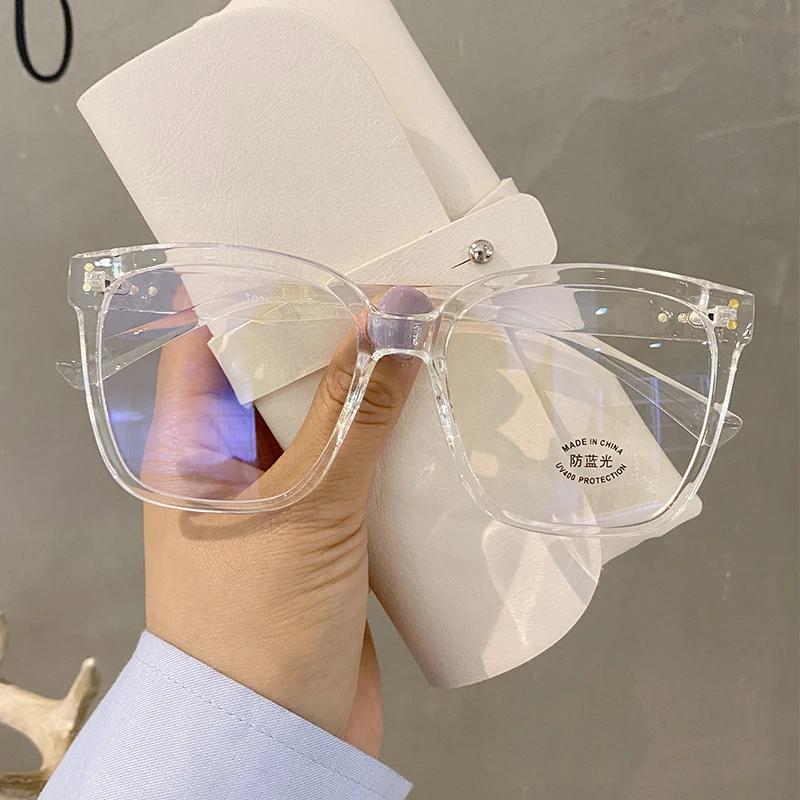 Vinage Anti Blue Light Glasses Men Computer Women Eyeglass Fashion Optical Plain Frame Spectacles Transparent Blocking Glasses