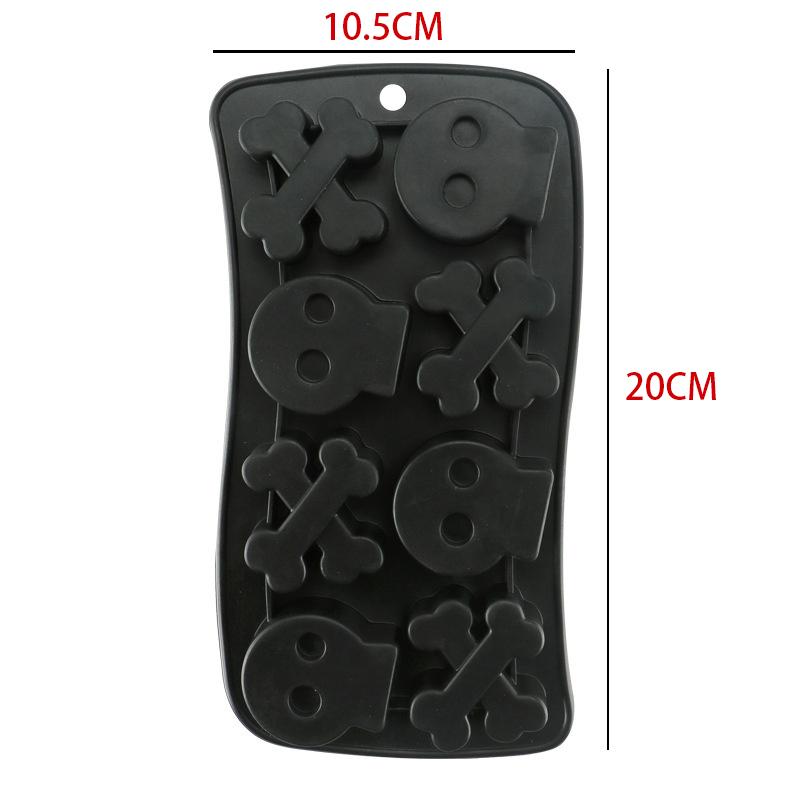 3D Cake Mold Halloween Skull Wizard Hat Pumpkin Shape Candy Chocolate Mold DIY Baking Cake Decorating Tool