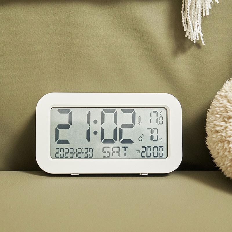 Multifunction LCD Alarm Clock Student Clock Simple Touch Luminous Clock Fashionable Desktop Clock 801Y02