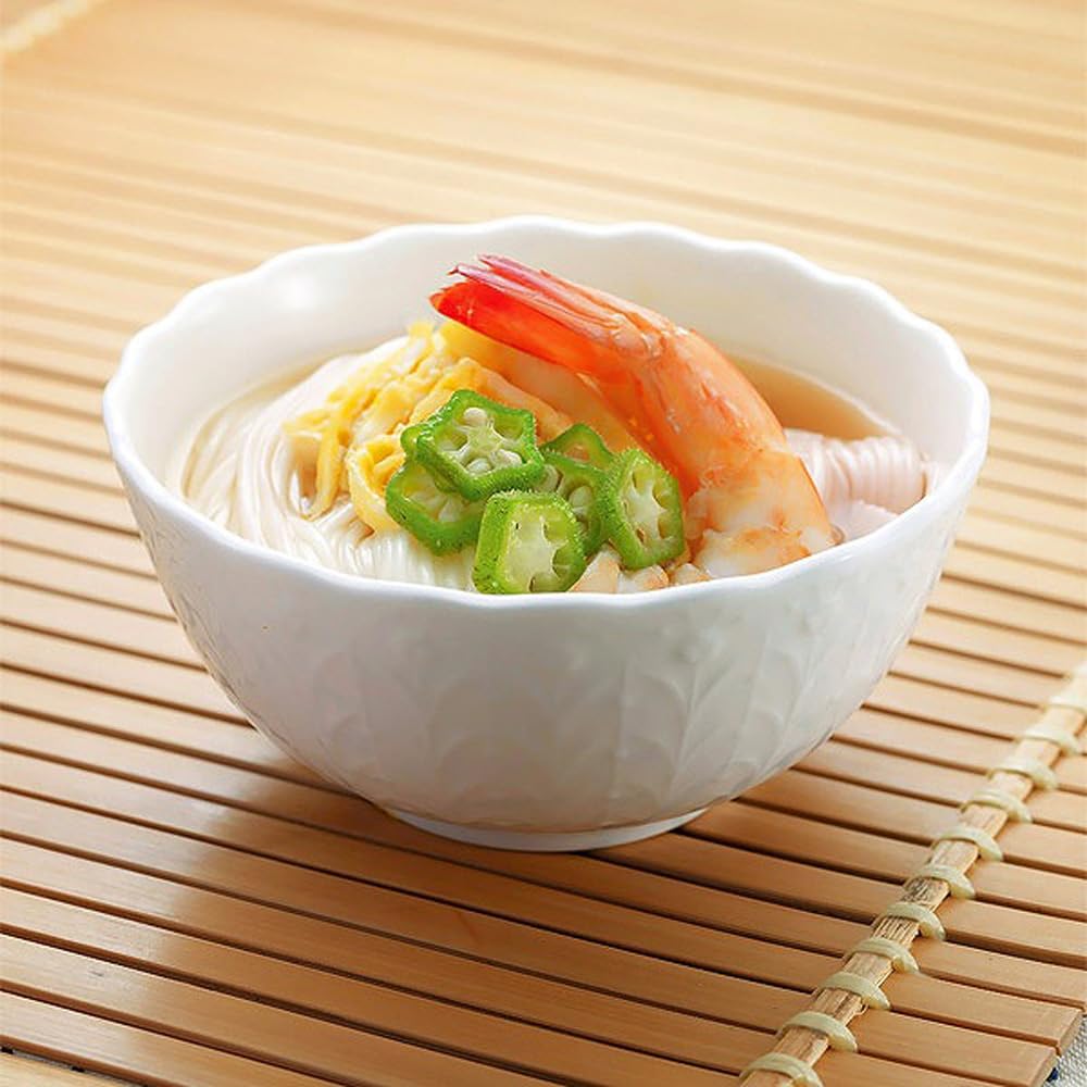 NARUMI Silky White Dinnerware Set, Cute Relief Design, 6-Piece Set for 2, Microwave and Dishwasher Safe, Gift Boxed, 9968-23397