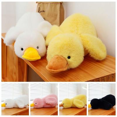 PP-Baumwolle Lange Haare Ente Plüschtier Flauschiges Interaktives Kuschelbares Enten Plüschtier Bequemes Weiches Enten Stofftier Spielzeug