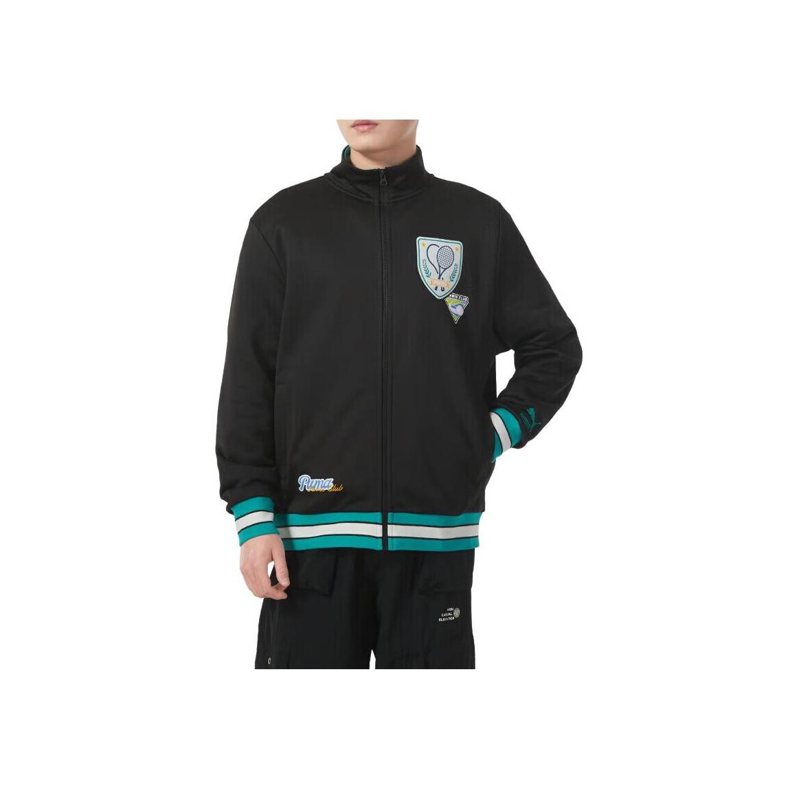 

Куртка PUMA Color Block Hem Design Stand Collar Long Sleeve, мужские куртки, черный цвет 628308-01 XL