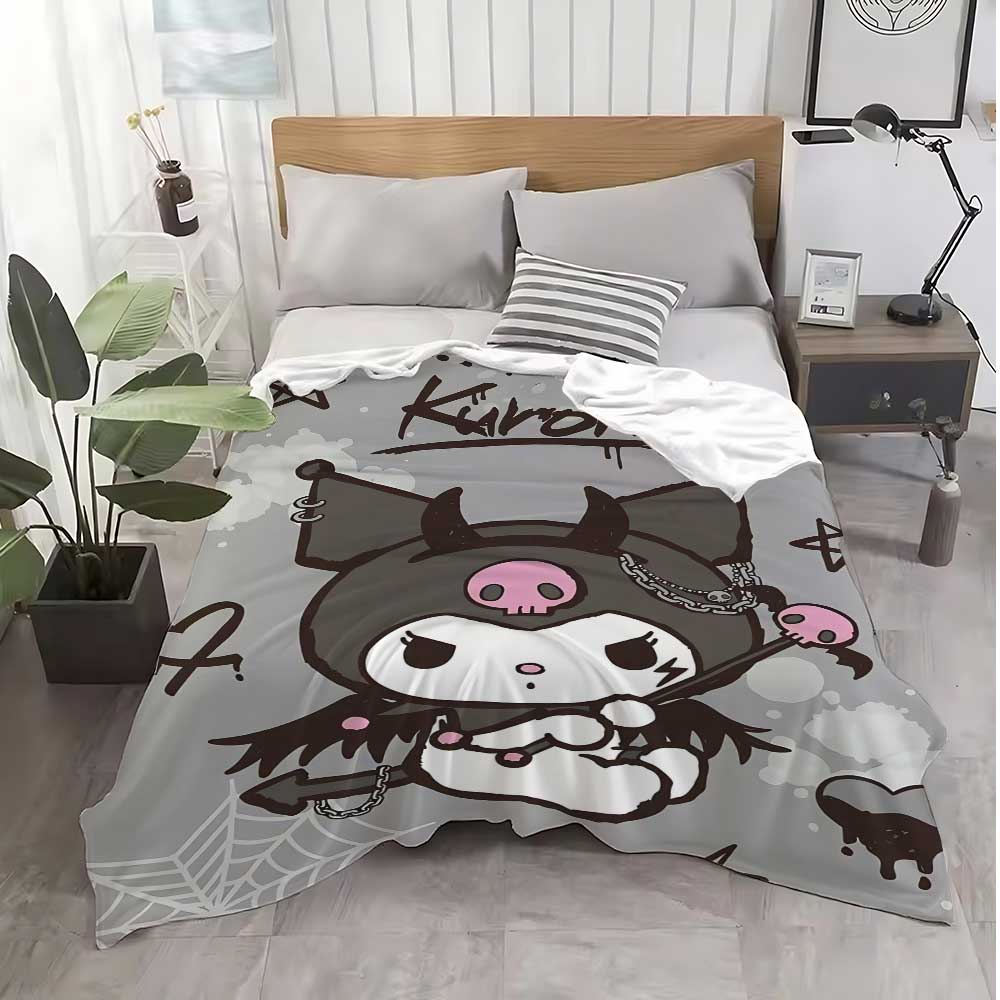 Kawaii Kuromis Fluffy Soft Blankets for Decorative Sofa Fleece Blanket Bed Home and Decoration Luxury Bedding Throw Knee Nap &