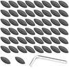 50Pcs Woodworking Perforated Invisible Connector P15 Plywood Fastener Biscuit Joiner Tenon Tool for Slotting Machine