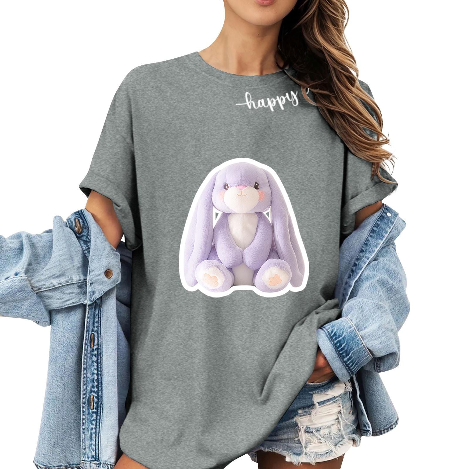 

T Shirts Short Sleeve Tees For Women Fashion Tops Lightweight Soft Casual Summer Outfits Clothes XXL