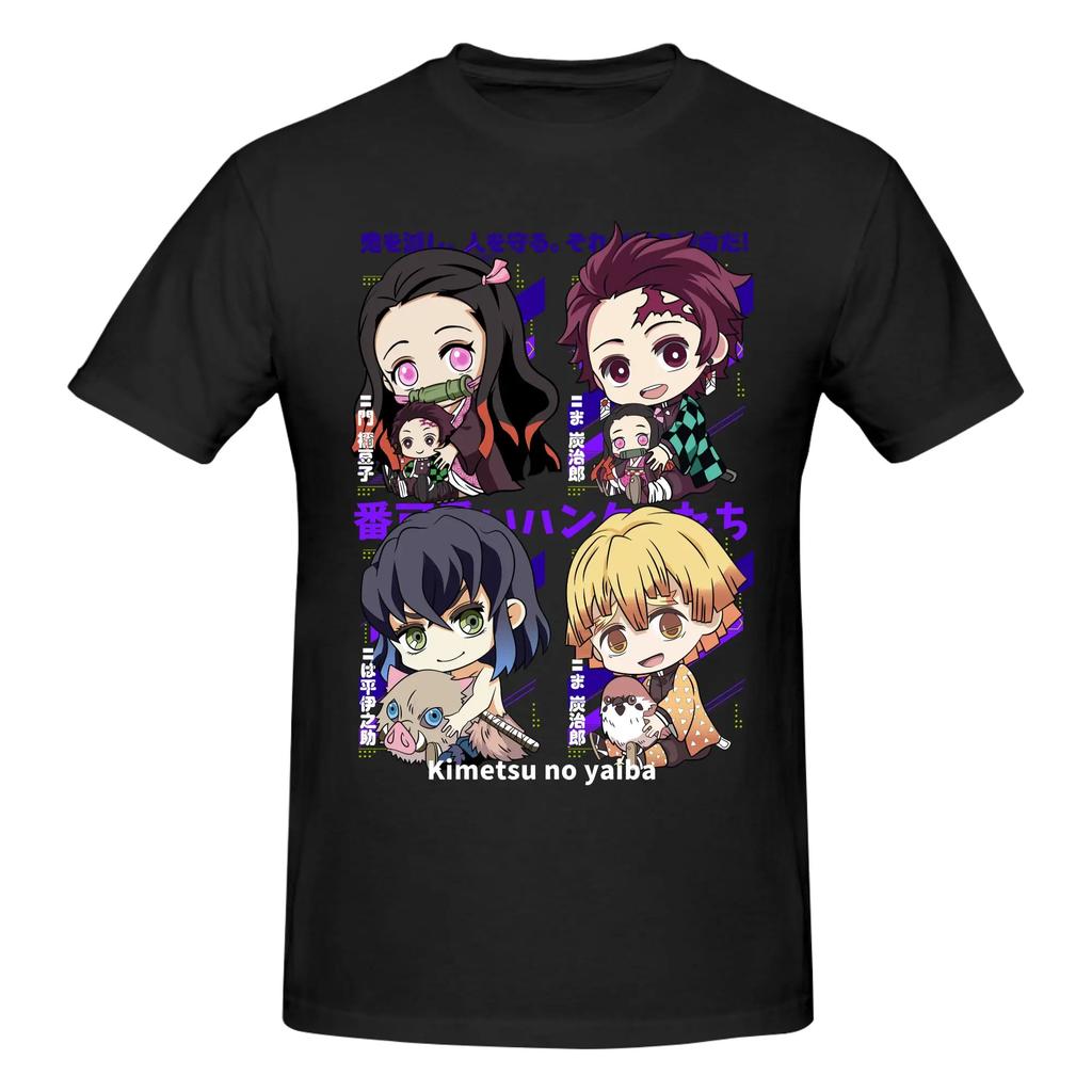 Hot Sale Demon Slayer T Shirts Cotton Tees Shirt Streetwear Round Neck Kokushibo Tokito Tshirt Casual Short Sleeve Clothing 2026 Summer