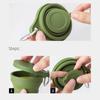 Camping Outdoor Travel Water Cup With Lid Folding Cup Drinking Mug Coffee Mugs Retractable Cup