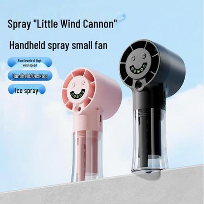 Portable Handheld Mini Fan and Humidifier: Neck Hanging, Desktop Use, Strong Wind for Outdoor or Home