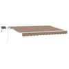 Retractable Awning Taupe 350 X 250 Cm Fabric and Aluminum