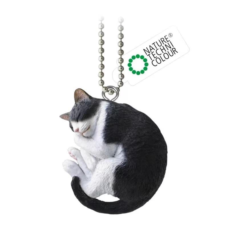 Simulated Sleeping Position Cat Pendant Gashapon Toys Cute Action Figure Model Ornaments Pendant Toys 4cm to 5cm