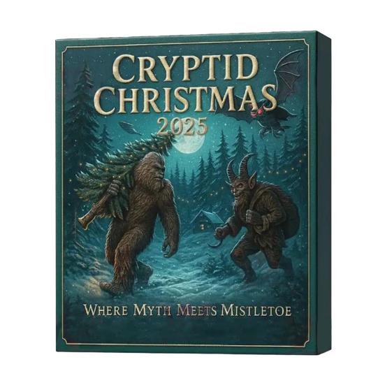 Christmas Mysterious Creature Advent Calendar Box 24 Days Xmas Countdown Calendar with 24 Animal Ornament Holiday Party Gift