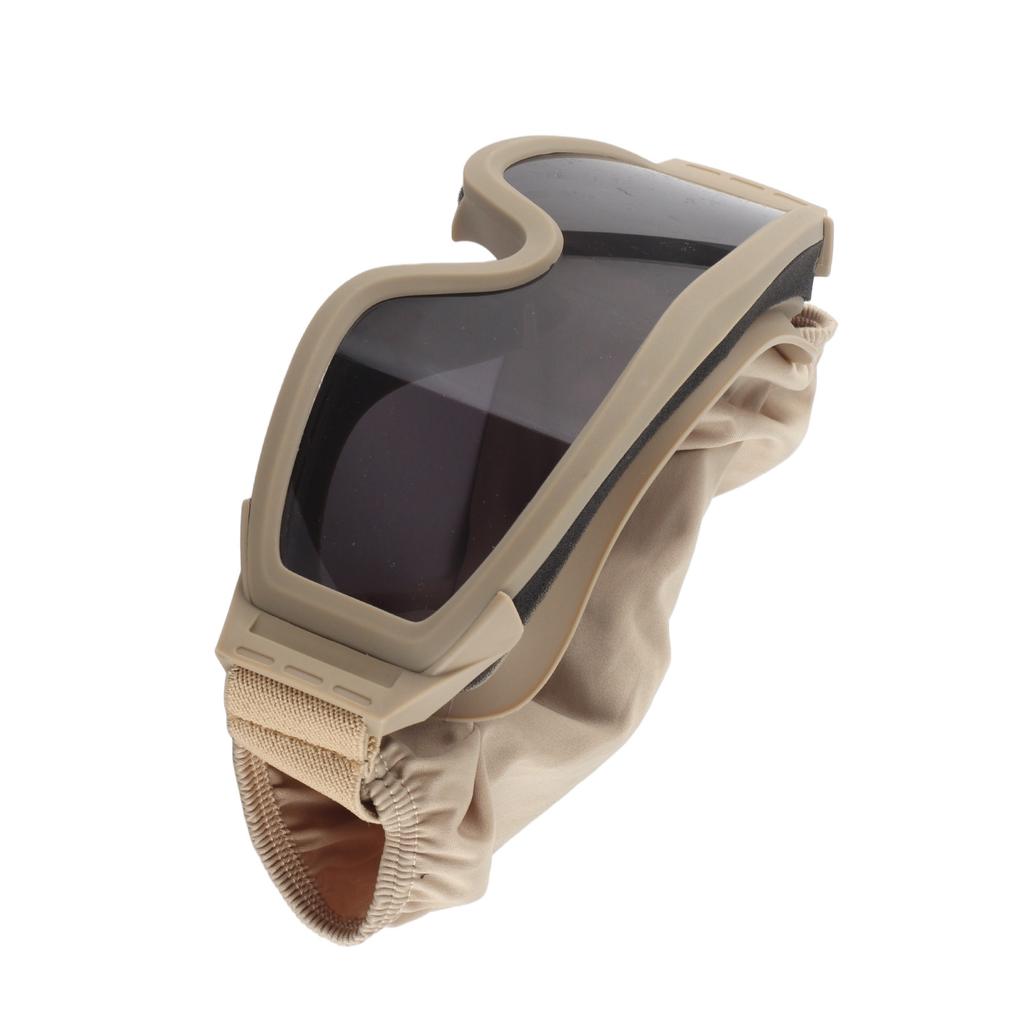 Γυαλιά Ακρίδας της Ερήμου Γυαλιά Ακρίδας της Ερήμου Αντιανεμικά Αμμοστεγή Υπαίθρια Γυαλιά με 2 Φακούς Χακί