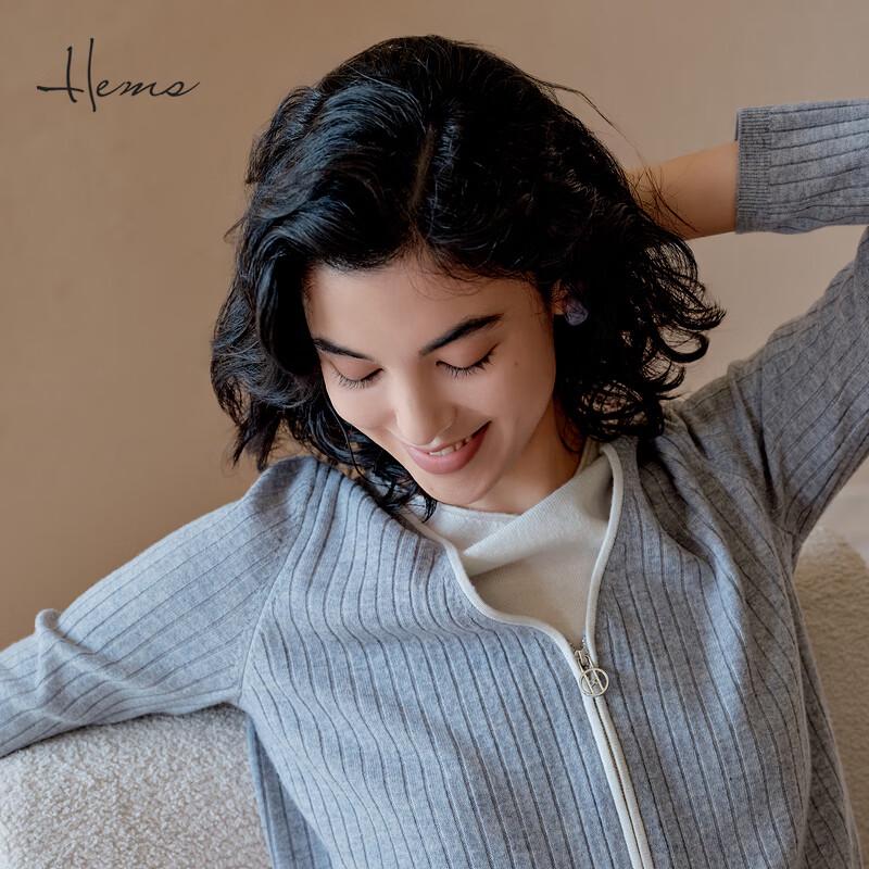 

HAIRMANS Women s V-Neck Faux Two-Piece Wool Pullover Sweater 240M2D41 L