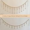 Wall Hanging Photo Display with Wooden Beads Garland Photo Storage Tassel String Wall Decor Photo Holder Rustic Family Decor