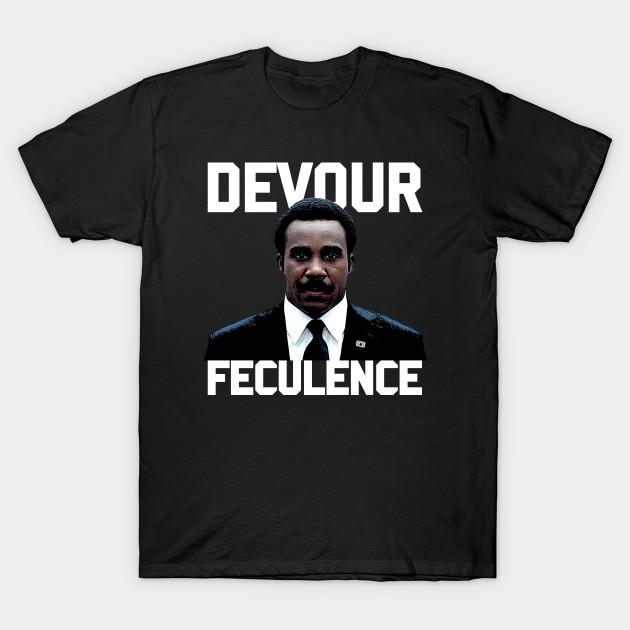 

Men Black Print T-shirt Devour Feculence - Milchick No-Cut Transfer Paper Print Cotton Tshirt XL чорний