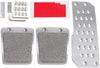 MUTEKI Pedal Cover, Brake Pedal, Accelerator Pedal, Cover, Car Pedal, Anti-slip, Aluminum Alloy, Non-slip Pedal Pads, 3 Pieces, Universal