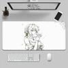 HD Printing Pretty Thread Draft Girl Laptop Mousepad PC Gaming Mouse Pad Computer Mouse Mat Non-slip Carpet Keyboard Mat Deskmat