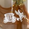 1Pc Dekoration für Weihnachten Simulation Modellierung Elch Weihnachten Baum Anhänger Verschiedene Stile Kristall Klar Acryl Transparent