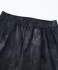 TONSIL Dirty Wash Elastic Waist Double Pleated Wide Pants Black