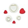 3Pcs/Set Heart Cake Decorating Tools Cake Plunger Cookie Cutter Diy Mold Kitchen Accessories Cookie Stamp Baking Accessories