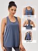 Women's Loose Tank Top Yoga Sets Breathable Quick Dry Sleeveless Workout Running Top