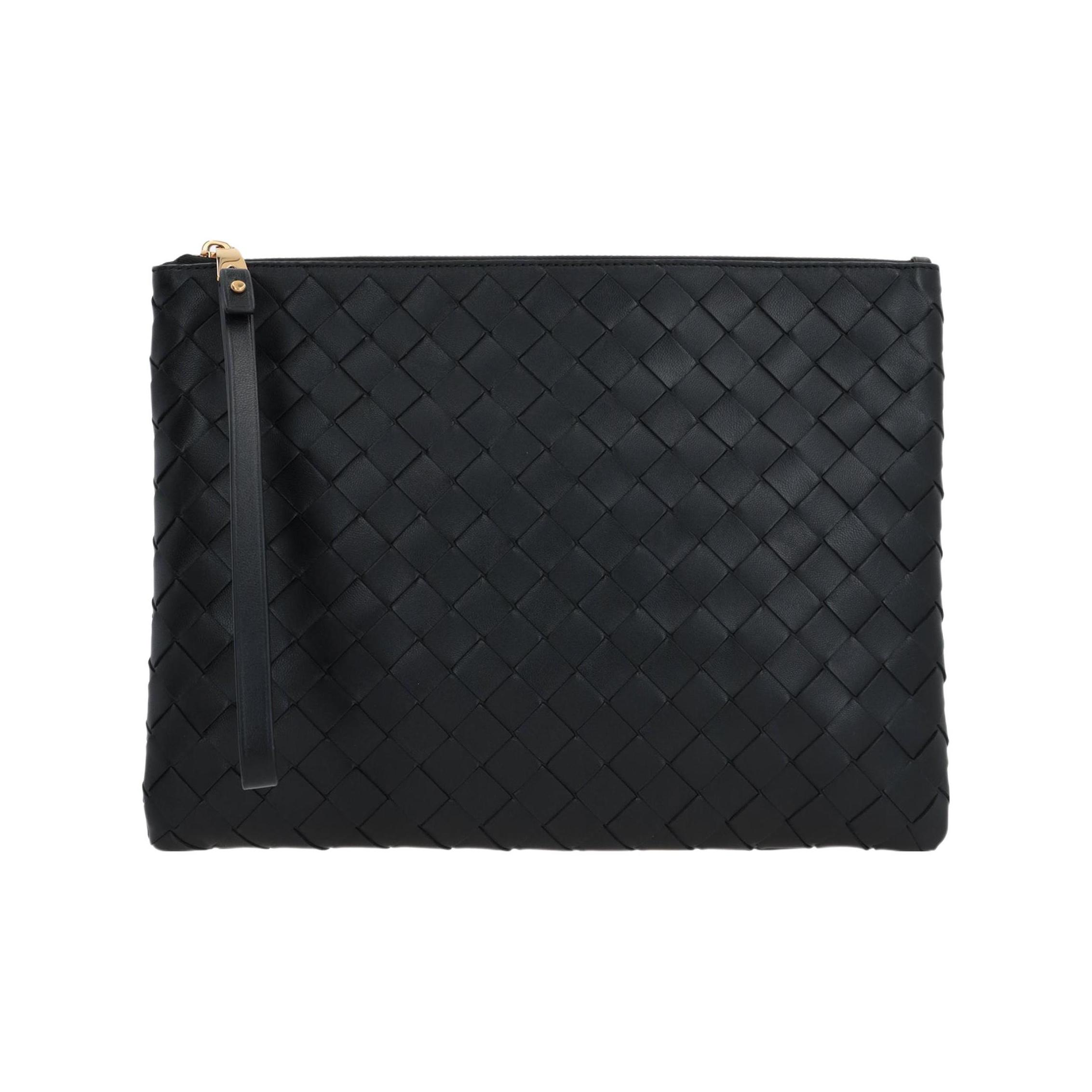 

Bottega Veneta Плетена сумка-клатч з бахроми з овчини Жіночий клатч Чорний 749922VCPP38425 Basic Set (Bag+Dust Bag)