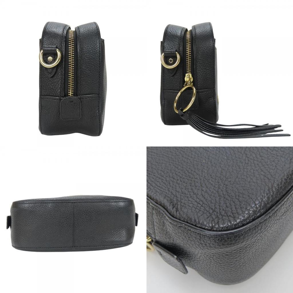 Used COACH Shoulder Bag 29411 Camera bag leather black Pochette