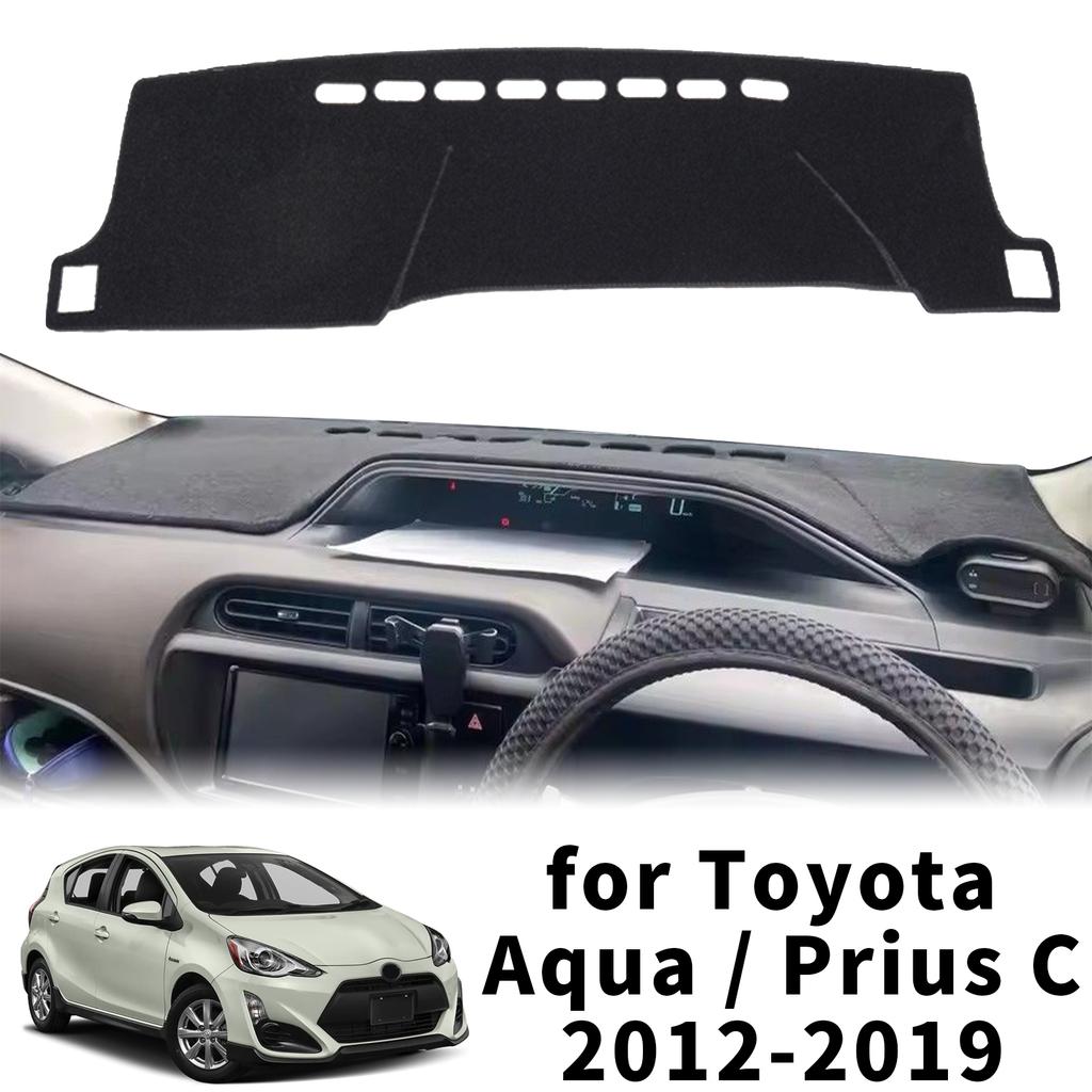 Tapis de protection en cuir pour tableau de bord, adapté à la Toyota Aqua Prius C NHP10 2019 – 2012, accessoires pare-soleil