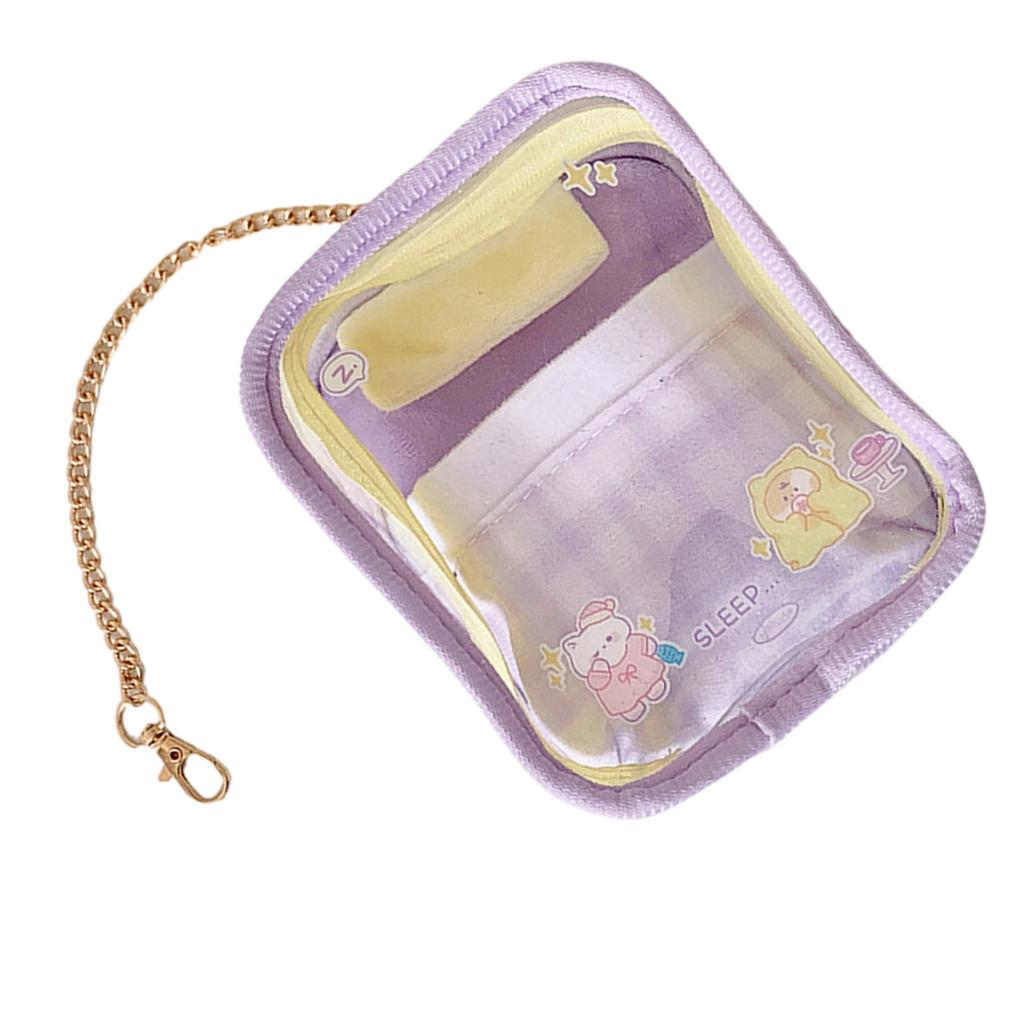Clear Doll Storage Bag For Collectible Toy With Multiple Compartments and Sturdy Plastic Materials