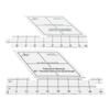 18inch Double Strip Quilting Ruler 60 Degree Diamond Quilt Ruler High Accuracy Transparent Quilting