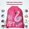 Cartoon Drawstring Sports Backpack - Canvas Football Fitness Bag