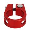 2Pcs Bicycle Seat Post Clamp Lightweight Stylish Rustproof Bicycle Quick Release Seatpost Collar for Bike Red