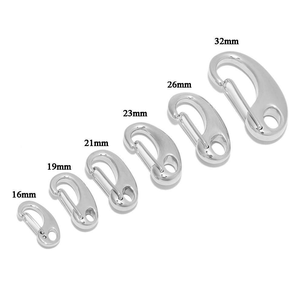 

Gold-Plated Stainless Steel Lobster Clasp Keychain with D-Ring 12 mm