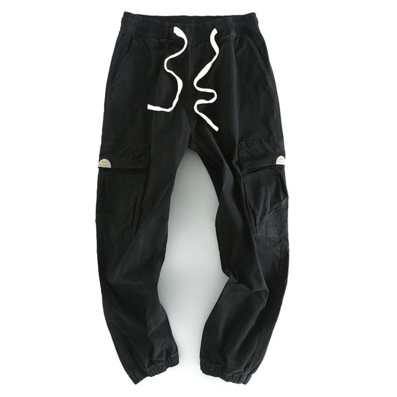 Overplus Order Exported to the United States Outdoor Cattle Goods Clearance Men's Trousers Cargo Casual Pants Drawstring Multi-pockets Pants Fashion