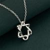 925 Silver Necklace 45CM Six-pointed Star Pendant Necklace for Women Simple Fashion Necklace Anniversary Jewelry Gift