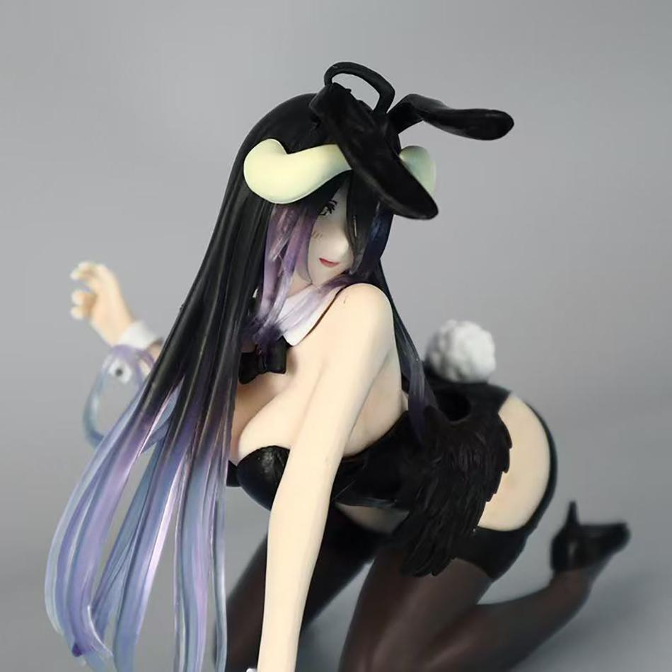12cm Neue Hentai Figur OVERLORD Anime Figur Bunny Girl Albedo Nudelstopper Figur Actionfigur Sammlermodell Spielzeug