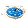 Dog Nail Board With Metal Treat Bowl for Puppies Medium and Large Dogs, Wooden Scratch Station for Indoor Reward Routine and Daily Dog Play