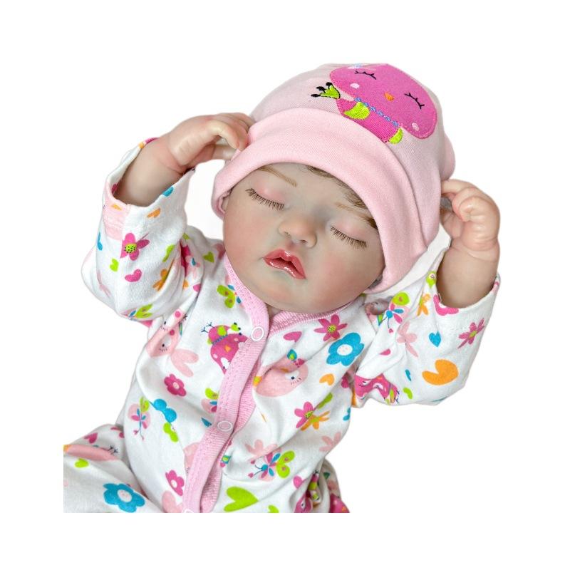 Bambola Reborn di Simulazione dipinta a mano, morbida e realistica, lavabile, da 50 cm, per bambini, accompagnata da bambola da gioco