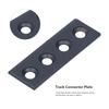 Carbon Steel Barn Door Track Connector Easy Install Sliding Door Hardware Kit  TV Wall Mount