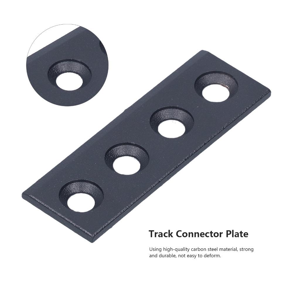 Carbon Steel Barn Door Track Connector Easy Install Sliding Door Hardware Kit TV Wall Mount