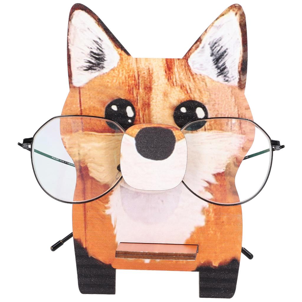 Animal Shape Glasses Holder Unique Beautiful Design Natural Odorless Composite Wood Eyeglasses