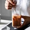 Square Glass Cup Transparent Cold Drinking Glass Milk Juice Tea Drink Water Cups Wine Glass Beer Coffee Mug for Office Home