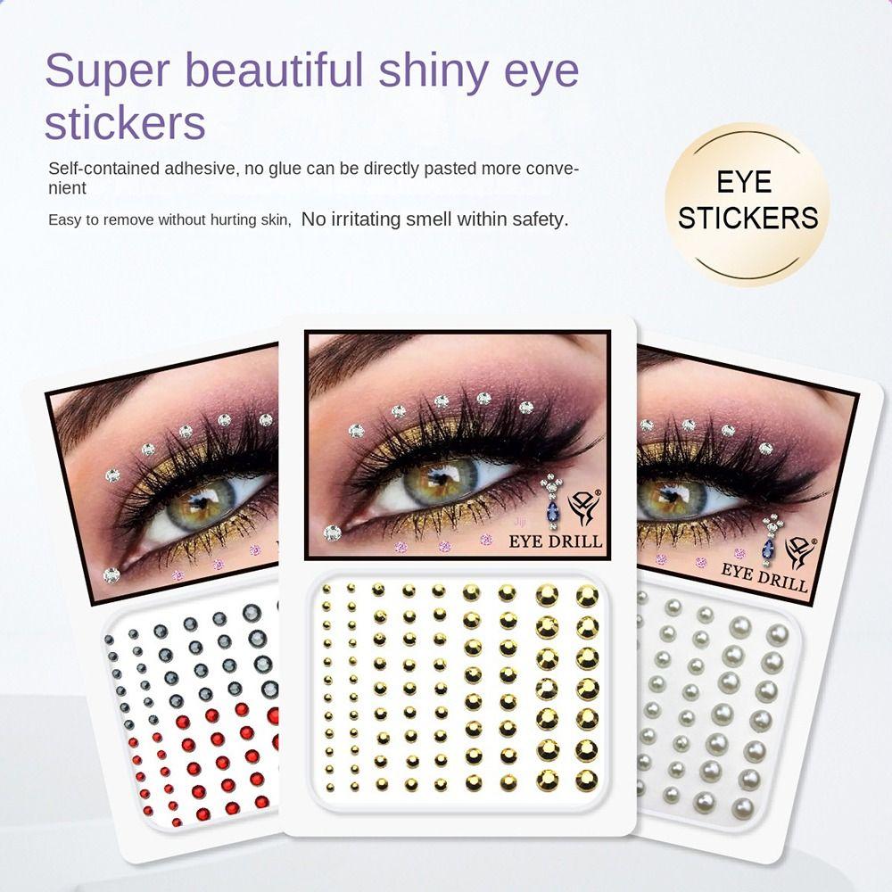 Decal Face Body Colored Rhinestone Festival Makeup Decor Temporary Tattoo Sticker Nail Art Charms