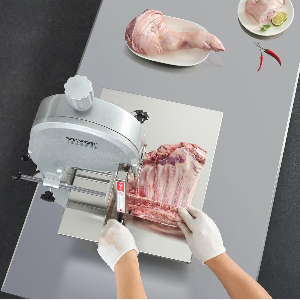 Seghetto Elettrico Commerciale per Carne 1800W Acciaio Inossidabile Macchina per Segare Ossa