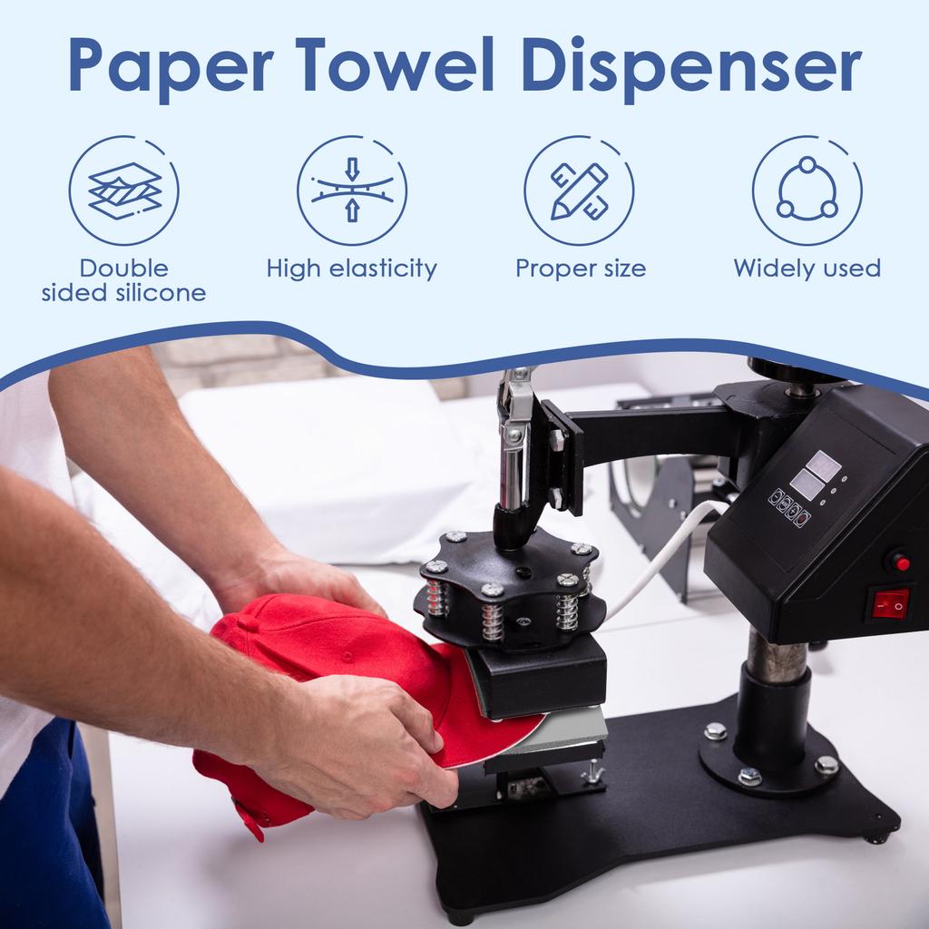 6Pcs Silicone Heat Press Mat 3 Thickness 1/8" 1/5" 1/4" Double Sided Use Heat Press Pad for DIY Heat Pressing Mat Rubber Pad