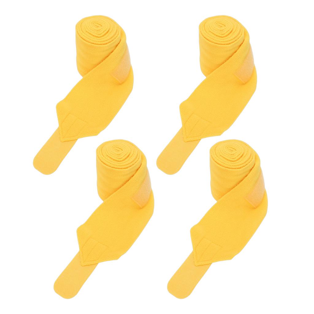 4pcs Horse Leg Wraps Comfortable Soft Fce Wraps Equestrian Leg Bandages Stable Supplies