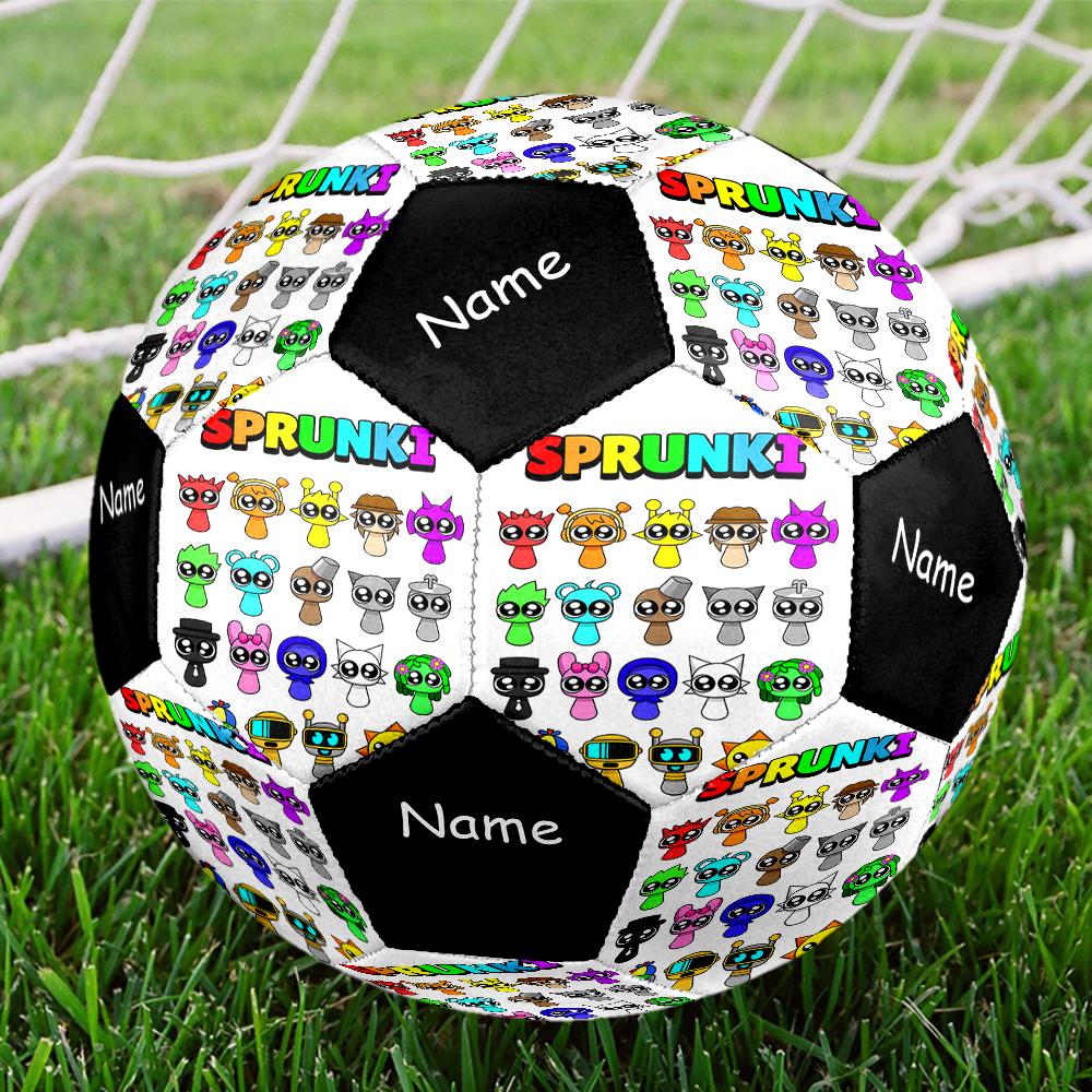 Custom Name Sprunki Theme Size 5 Soccer Ball, Suitable for Both Indoor and Outdoor Matches, a Gift Suitable for Everyone.