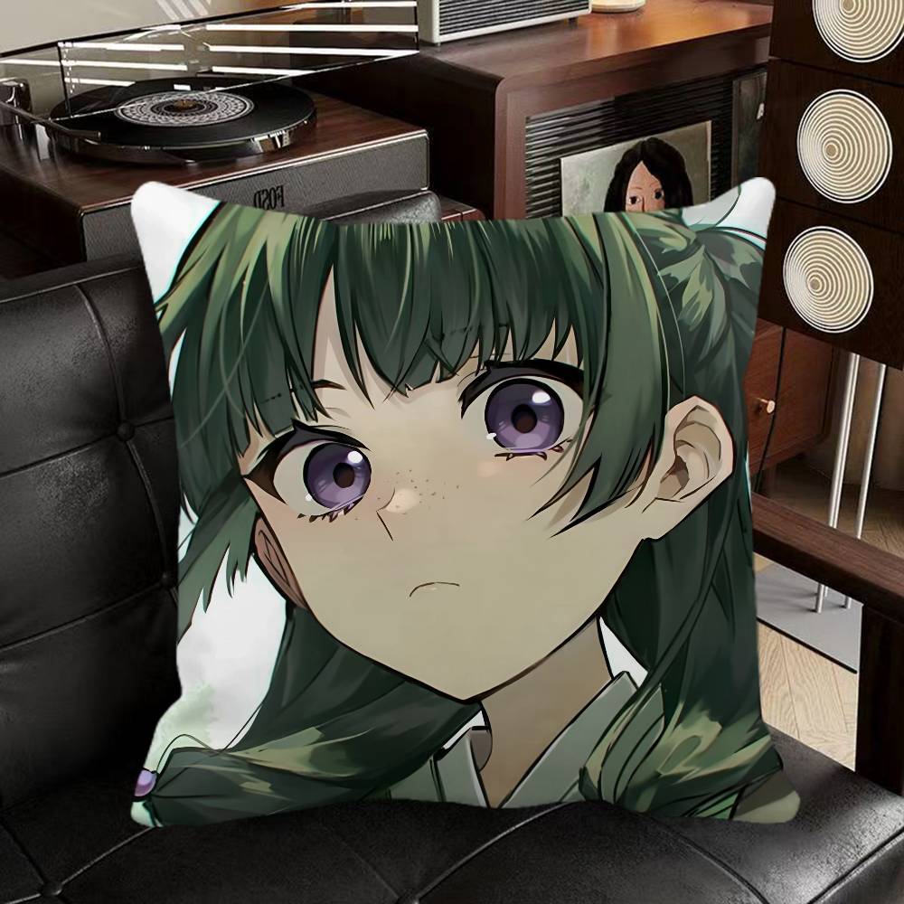 Maomao Anime The Apothecary Diaries Pillow Case Square Pillow Bedroom Sofa Leisure Comfort Cushion Car Home Decoration